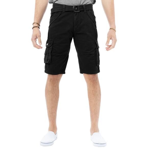X RAY Mens Cargo Shorts Camo Inseam Knee Length Classic Fit Black Size 32 12659 - Picture 1 of 9